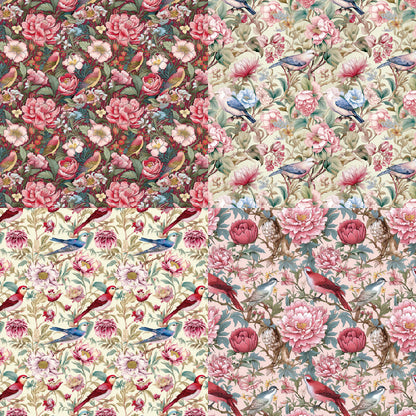 24PCS 6" Flower Clusters Scrapbook Paper & Cardstock