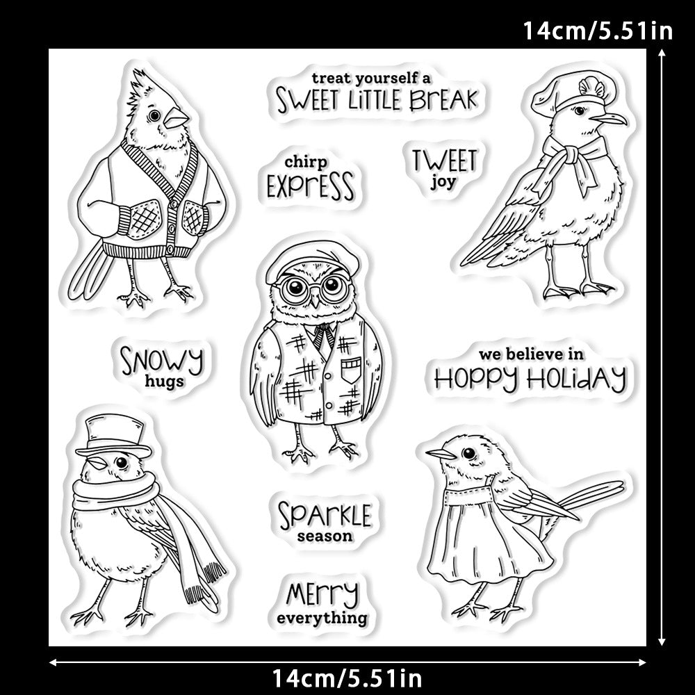 Gentleman Birds Dies & Stamps Set