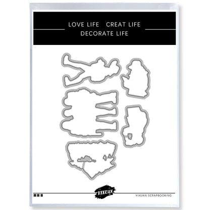 Travel Diary Dies & Stamps Set