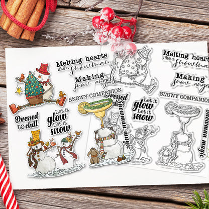 Winter Snowman Clear Stamps