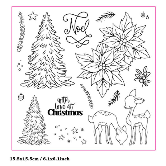 Christmas Theme Clear Stamps