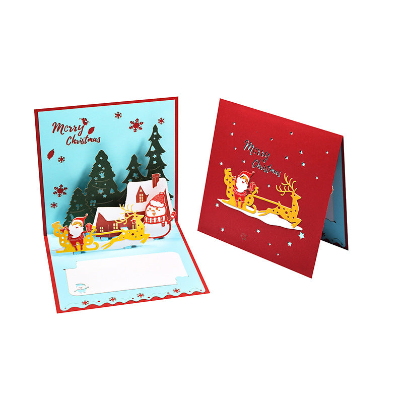 3D Creative Christmas Series Pop-Up Greeting Card