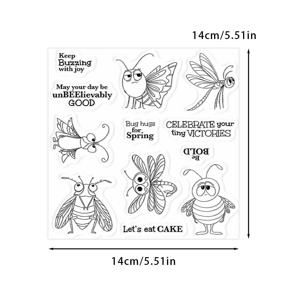 Flying Insects Clear Stamps