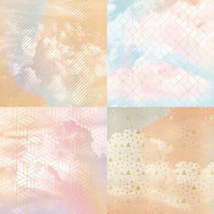 24PCS 6" Pink Champagne Scrapbook Paper & Cardstock