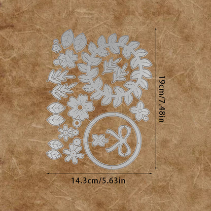Wreath Flowers Metal Cutting Dies