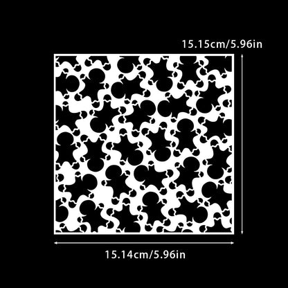 Gingerbread Man Pattern DIY Painting Hollow Stencil