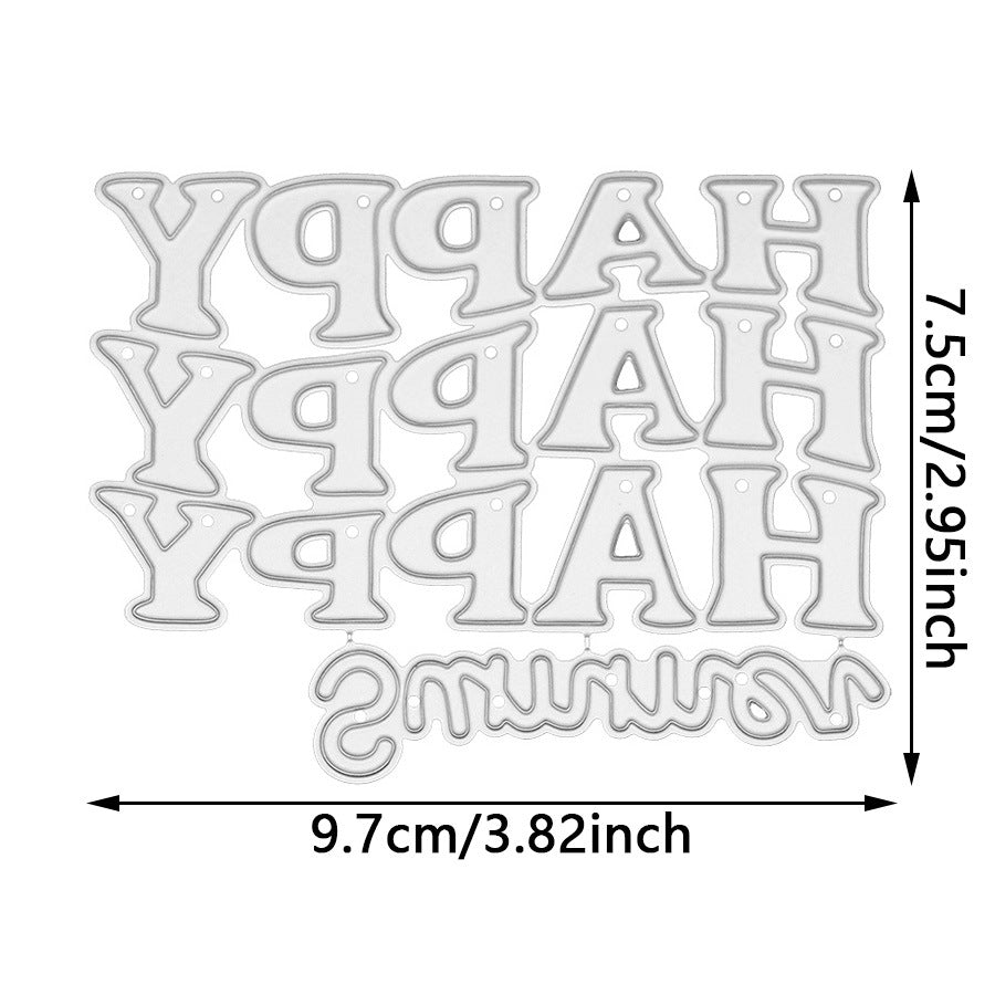 "Happy Summer" Words Metal Cutting Dies