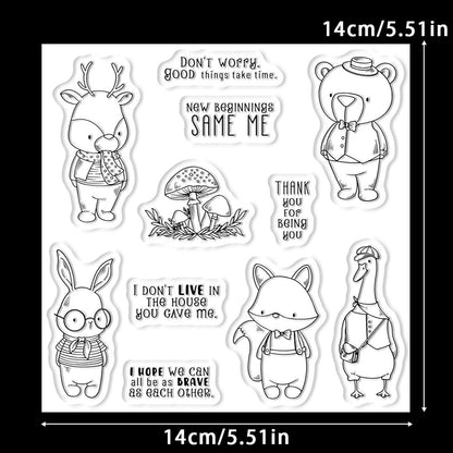 Animal Theme Clear Stamps