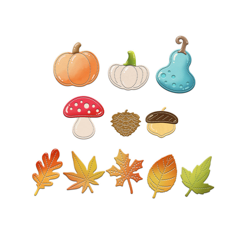 Pumpkins and Leaves Metal Cutting Dies