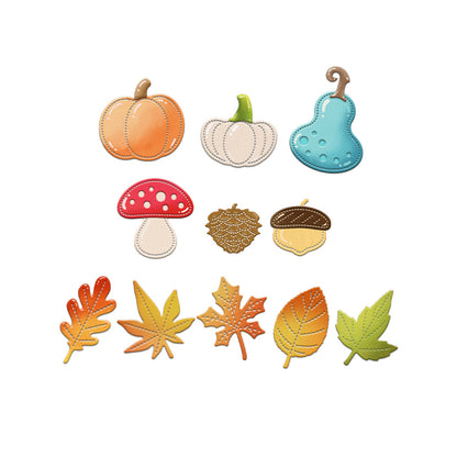 Pumpkins and Leaves Metal Cutting Dies