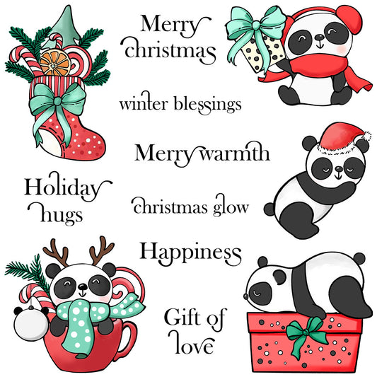 Christmas Panda Dies & Stamps Set