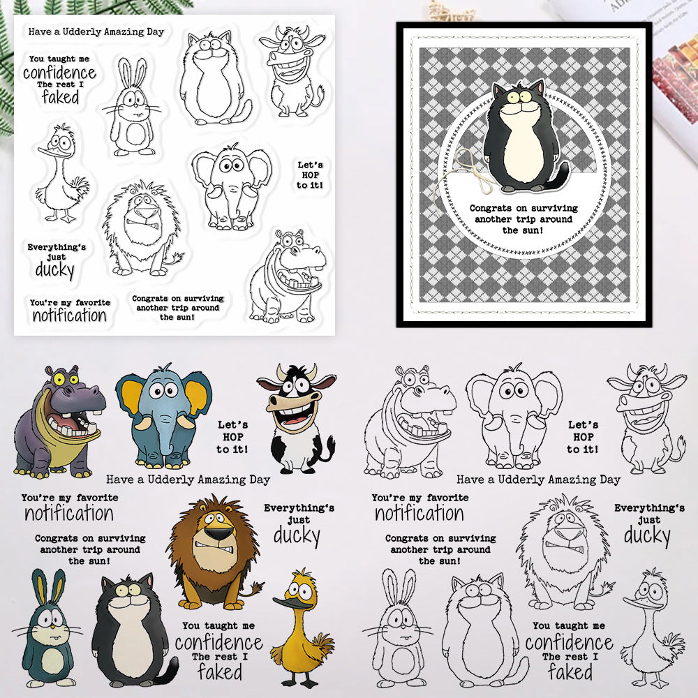 Seven Animals Clear Stamps