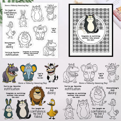 Seven Animals Clear Stamps