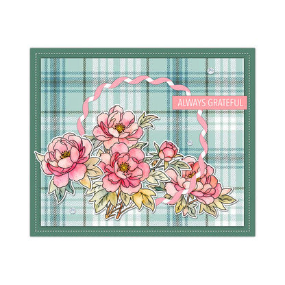Beautiful Hibiscus Flowers Clear Stamps