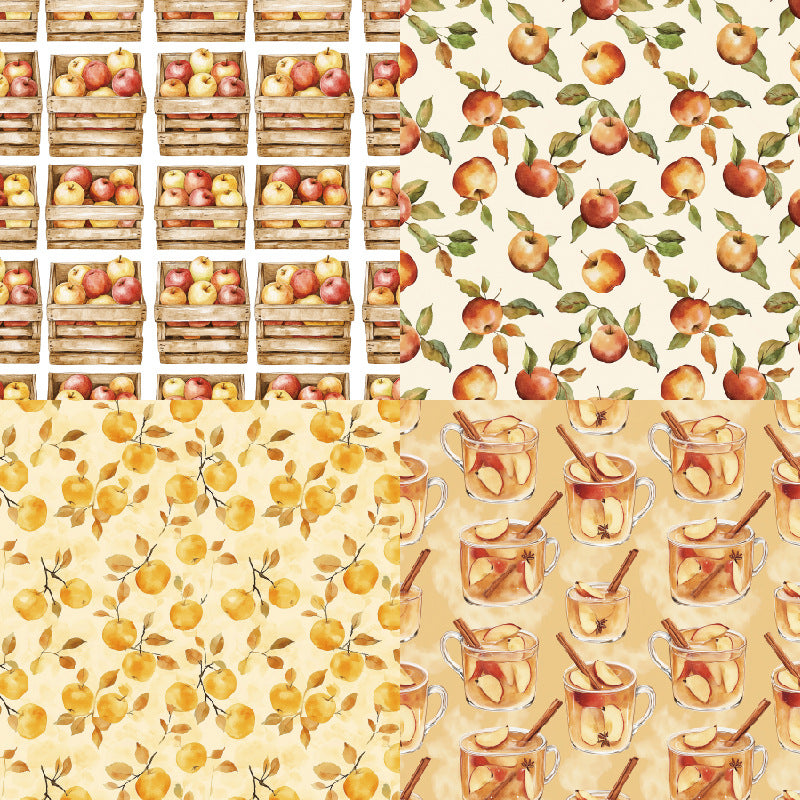 24PCS 6" Basket Scrapbook Paper & Cardstock