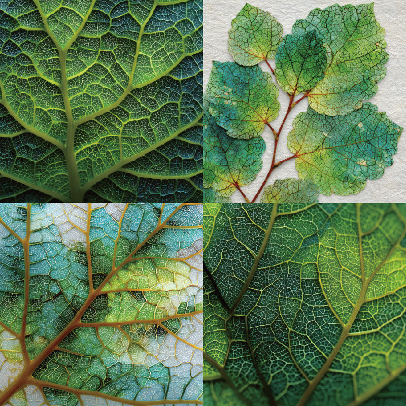 24PCS 6" Leaves Scrapbook Paper & Cardstock