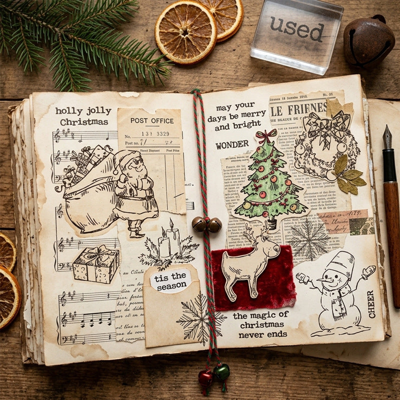 Christmas Series DIY Decorative Journal Clear Stamps