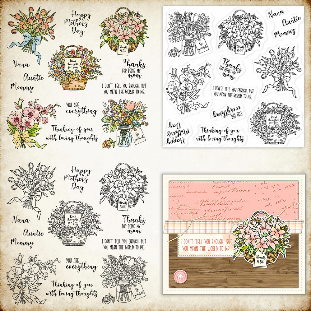 Bouquets and Flower Baskets Clear Stamps