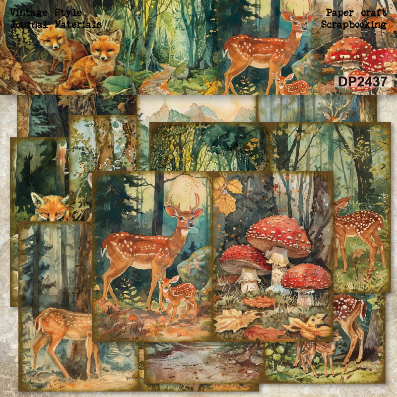 A5 Jungle Animals DIY Scrapbook Paper