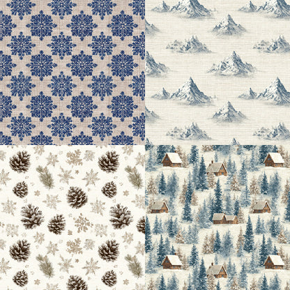 24PCS 6" Conifer Scrapbook Paper & Cardstock