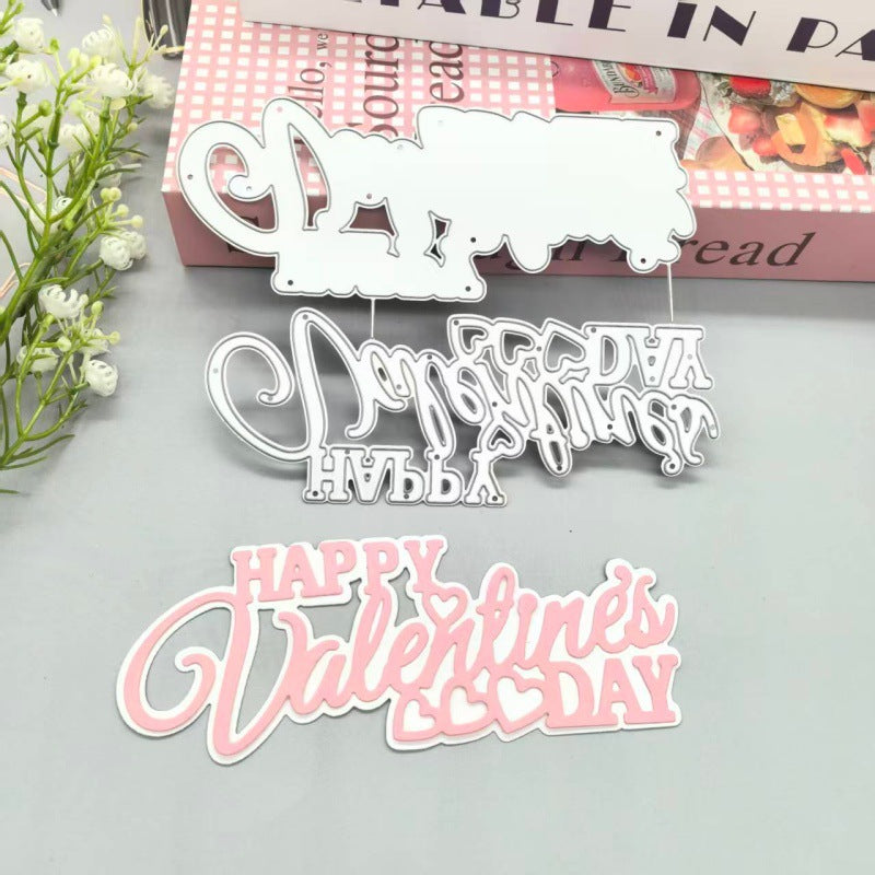 Happy Valentine's Day Wishes Metal Cutting Dies