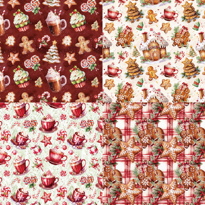 24PCS 6" Christmas Scrapbook Paper & Cardstock