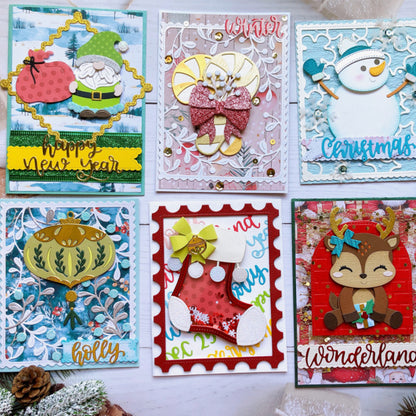 Christmas Greetings Metal Cutting Dies