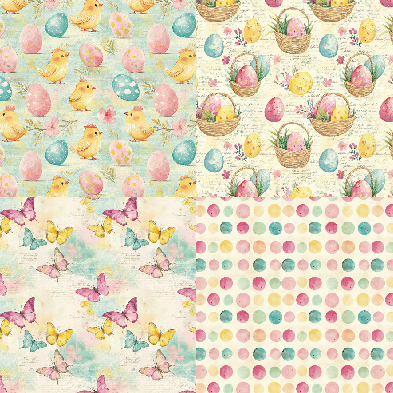 24PCS 6" Bunny Scrapbook Paper & Cardstock