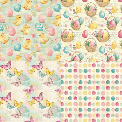 24PCS 6" Bunny Scrapbook Paper & Cardstock