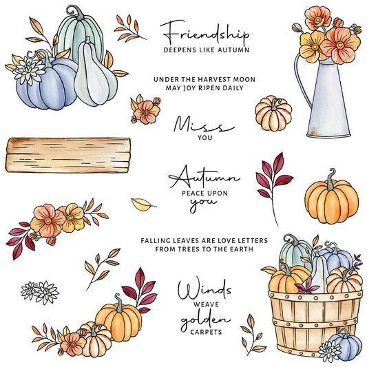 Autumn Harvest Pumpkins Dies & Stamps Set