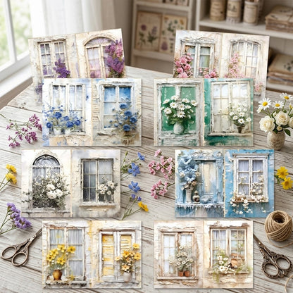 A5 Floral Windows Journal Scrapbook Paper