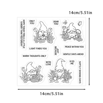 Childlike Gnomes Clear Stamps