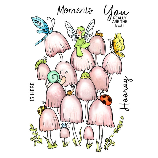 Personality Mushroom Clear Stamps