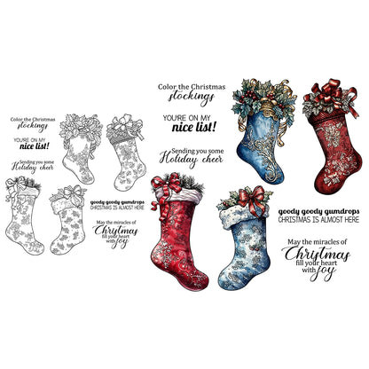 Christmas Stockings Dies & Stamps Set