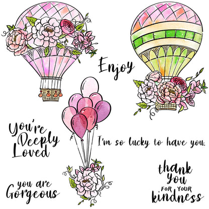 Hot Air Balloon Clear Stamps
