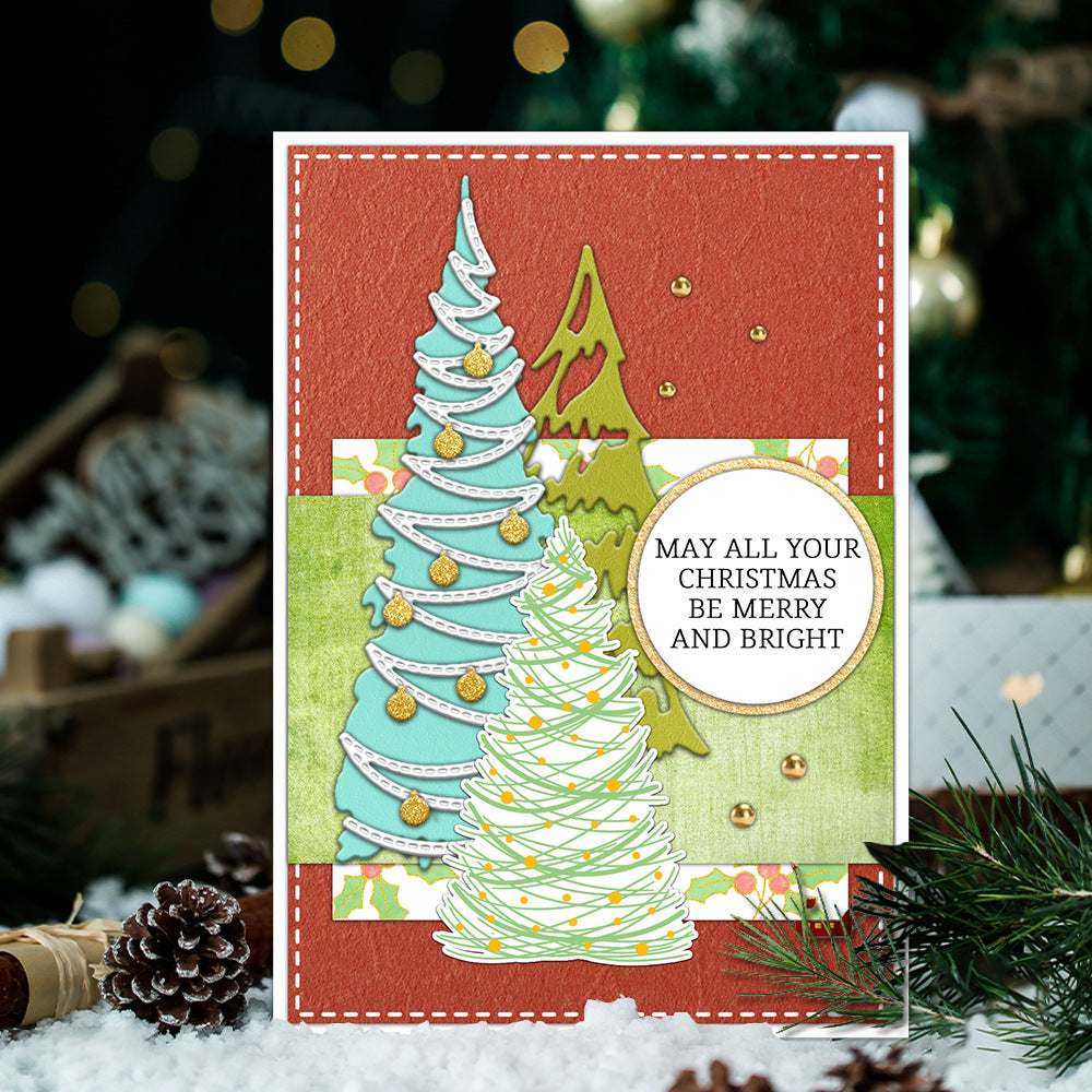 Christmas Tree Dies & Stamps Set