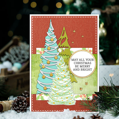 Christmas Tree Dies & Stamps Set