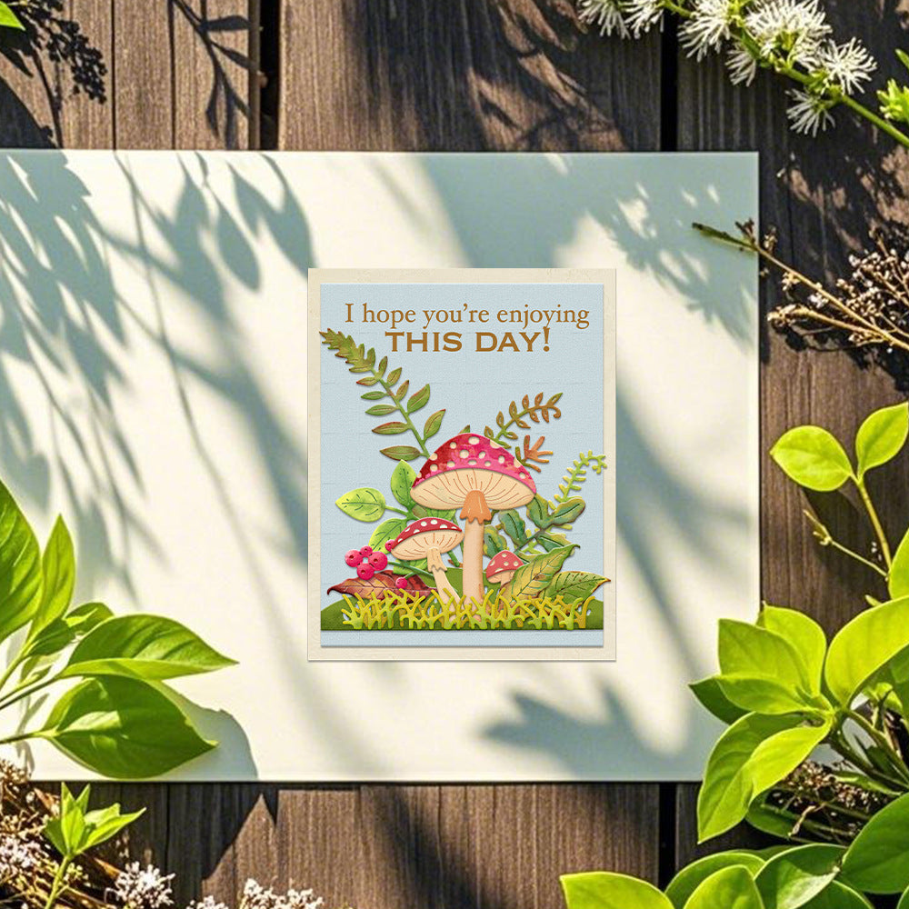 Mushrooms and Leaves Metal Cutting Dies