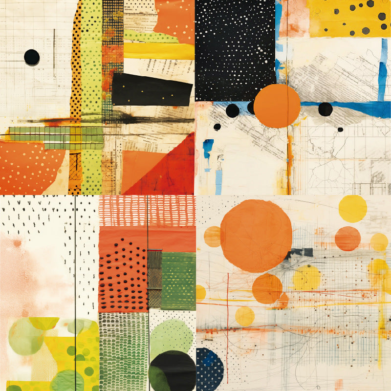 24PCS 6" Collage Scrapbook Paper & Cardstock