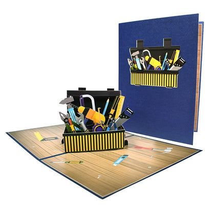 3D Creative Father's Day Toolbox Pop-Up Card