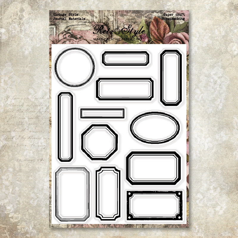 Retro Style DIY Scrapbook Clear Stamps
