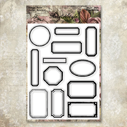 Retro Style DIY Scrapbook Clear Stamps
