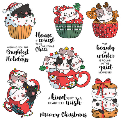 Christmas Kitten Mug Dies & Stamps Set