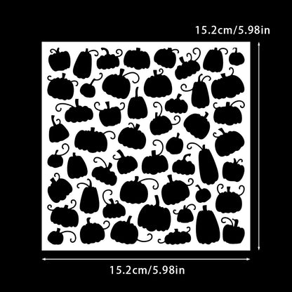 Pumpkin Pattern DIY Painting Hollow Stencil