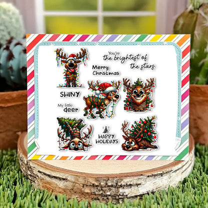 Christmas Elk Clear Stamps