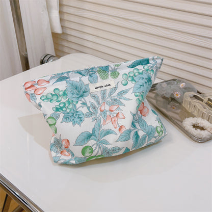 Fresh and Simple Floral Cosmetic Bag