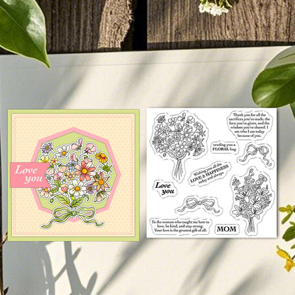 Bouquet Bow Clear Stamps