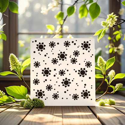 Sunflower Background DIY Painting Hollow Stencil