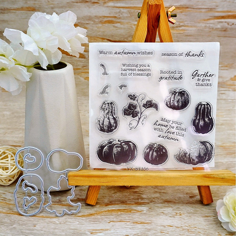 Autumn Pumpkin Dies & Stamps Set