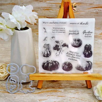 Autumn Pumpkin Dies & Stamps Set